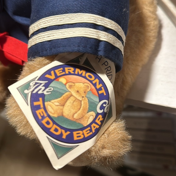 The Vermont Company Navy Teddy Bear - Picture 4 of 7